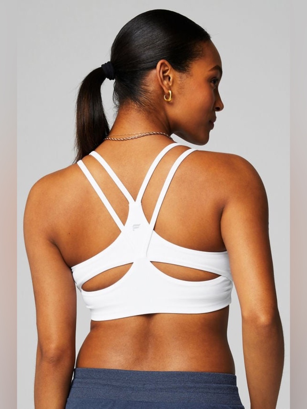 Fabletics Principal Low Impact Bra White